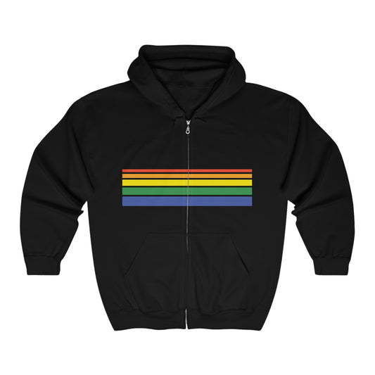 Rainbow Stripe Hoodie