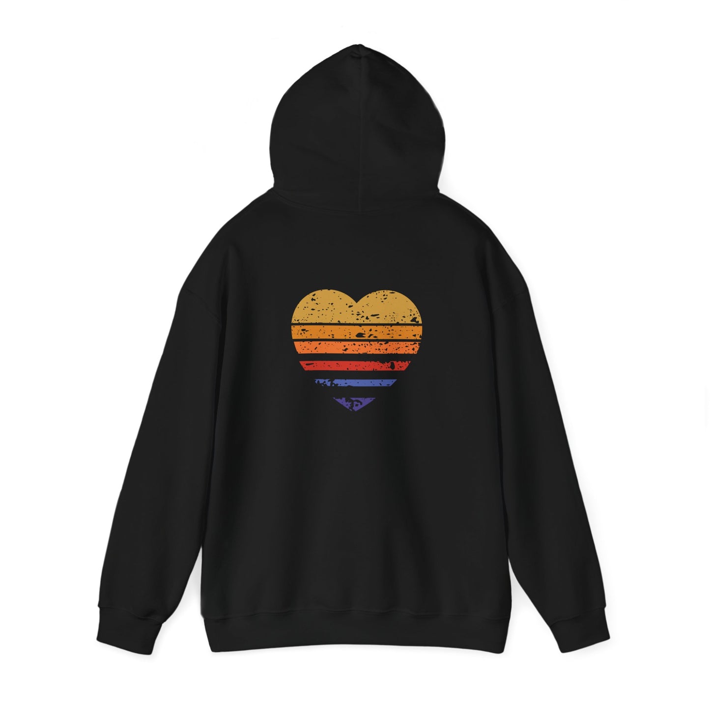 Distressed Heart Heavy Blend™ Hooded Sweatshirt