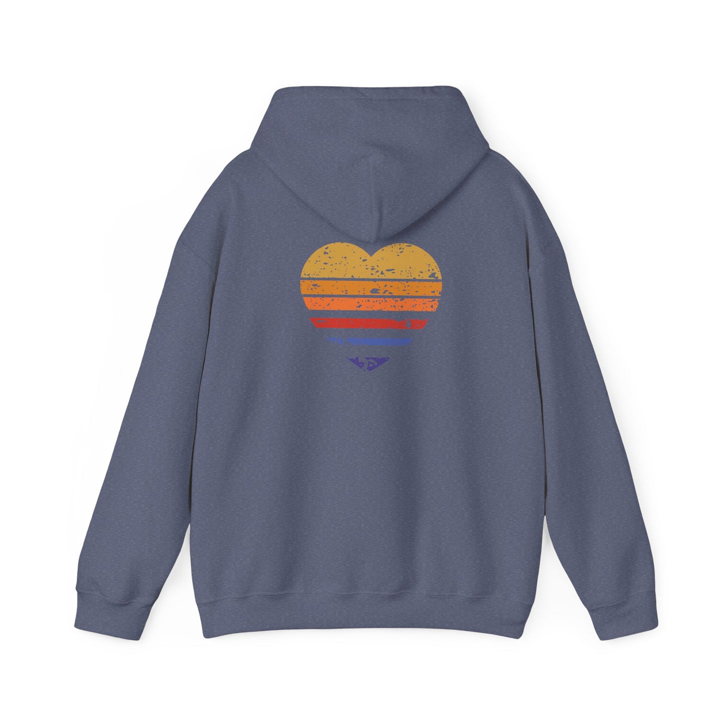 Distressed Heart Heavy Blend™ Hooded Sweatshirt