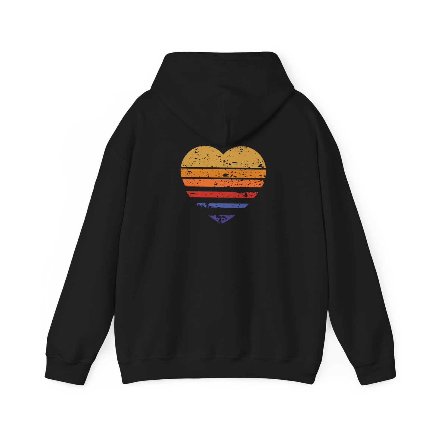 Distressed Heart Heavy Blend™ Hooded Sweatshirt